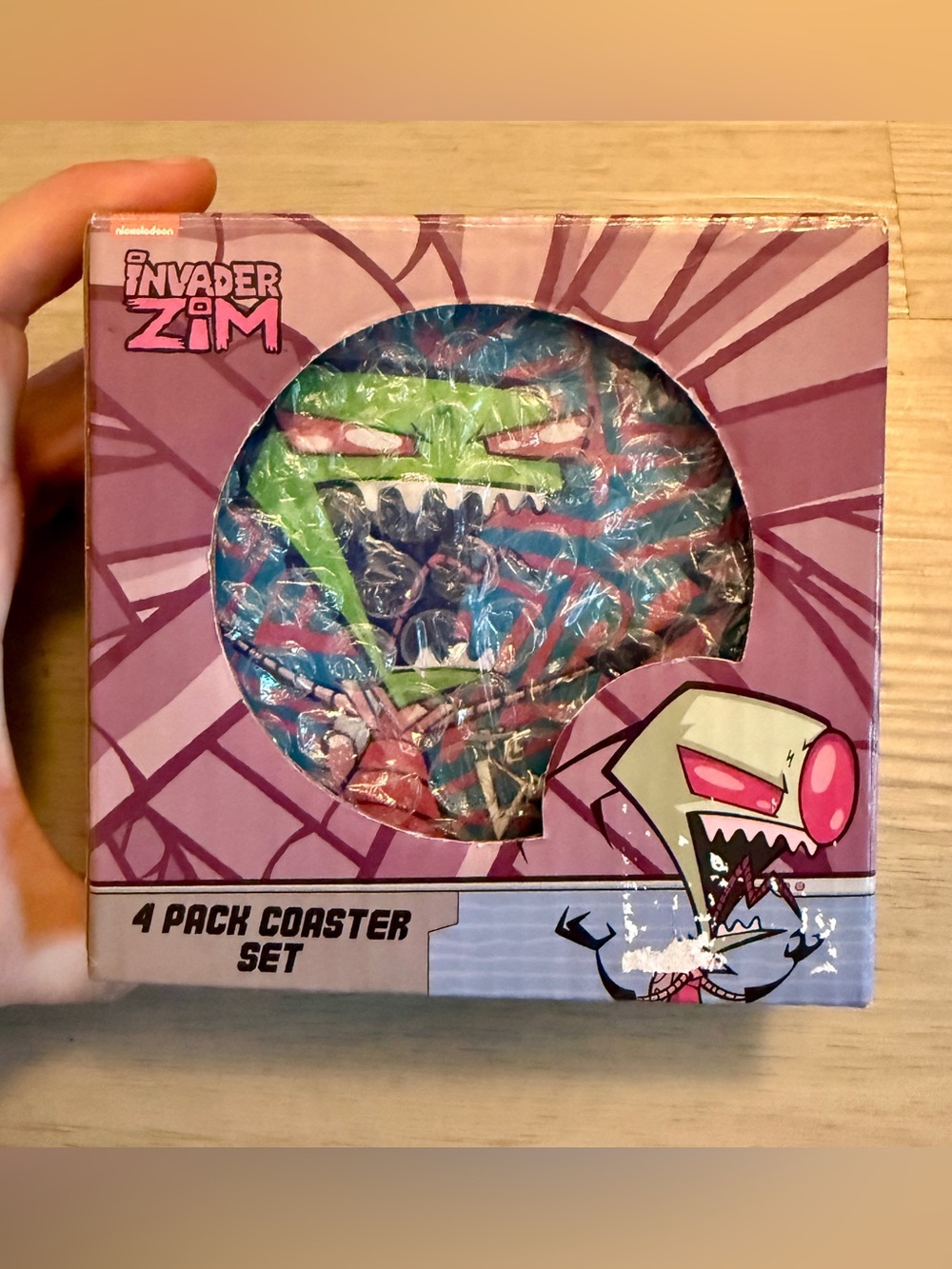 Invader Zim Nickelodeon Surreal Heavy Coaster 4 Different Designs GIR NIB